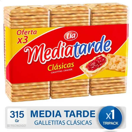 GALLETITAS MEDIA TARDE x3uni  105GRS